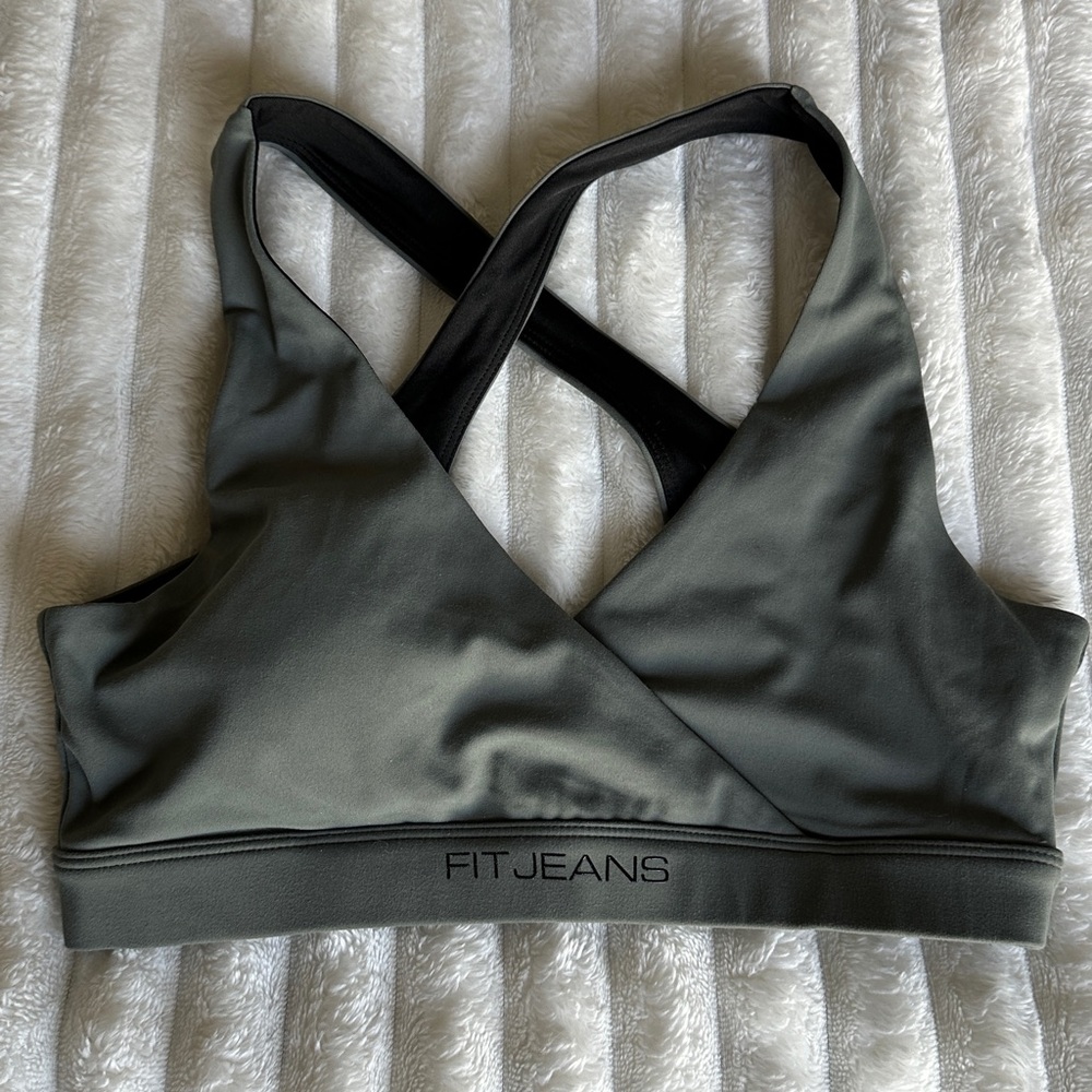 FitJeans Green Sports Bra